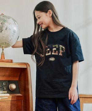 JEEP 아치 빅로고 반팔 티셔츠 (KR5TSU183BK)