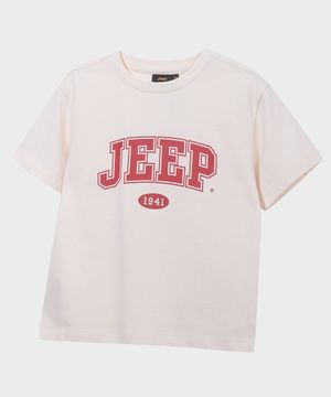 JEEP 아치 빅로고 반팔 티셔츠 (KR5TSU183IV)