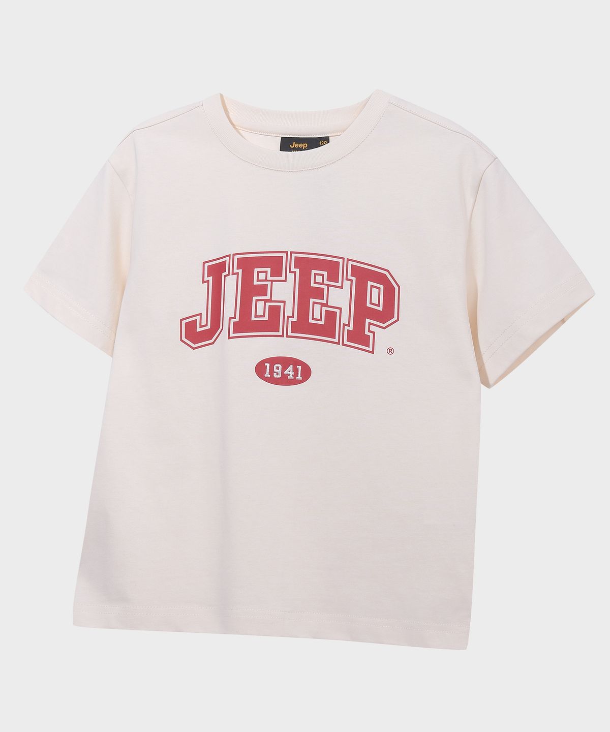 지프키즈(JEEPKIDS) JEEP 아치 빅로고 반팔 티셔츠 (KR5TSU183IV)