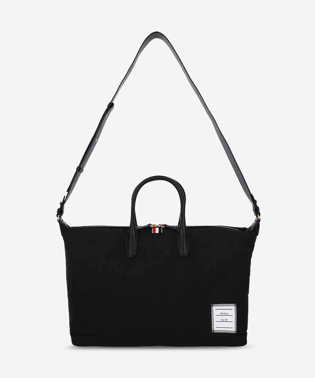 톰 브라운(THOM BROWNE) 미디움 폴리 트윌 더플백 - 블랙 / UAG216A07259001