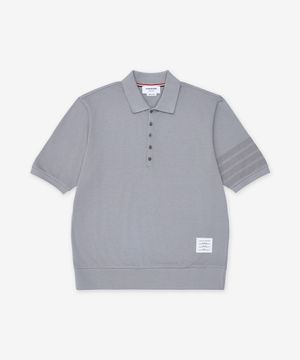 가먼트 오버다이 저지 4-바 반소매 폴로 셔츠 - 라이트 그레이 / MJP236AJ0253055