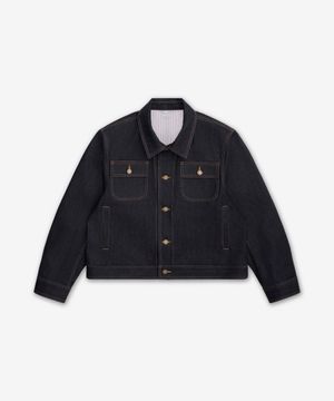 셀비지 데님 백스트랩 유틸리티 재킷 - 네이비 / MJO256SF1101415
