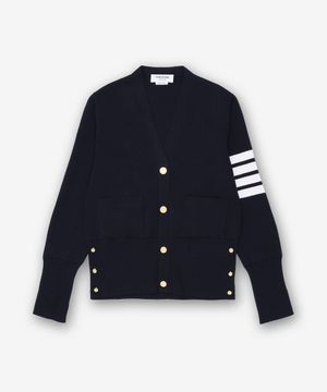 울 4-바 브이넥 가디건 - 네이비 / FKC207A00014415