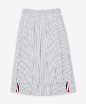 시어서커 플리츠 미디 스커트 - 미드 그레이 / FGC400V00572035