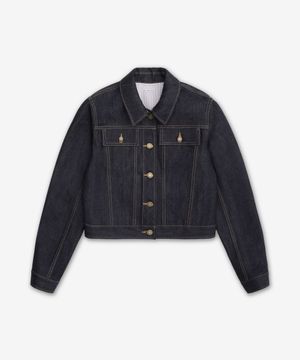 셀비지 데님 슈렁큰 재킷 - 네이비 / FBC948UF1101415
