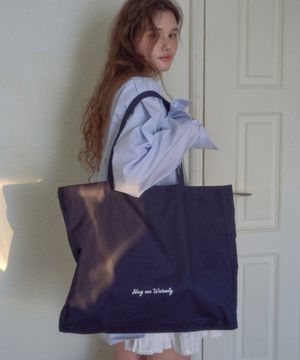 허그미 자수 에코백