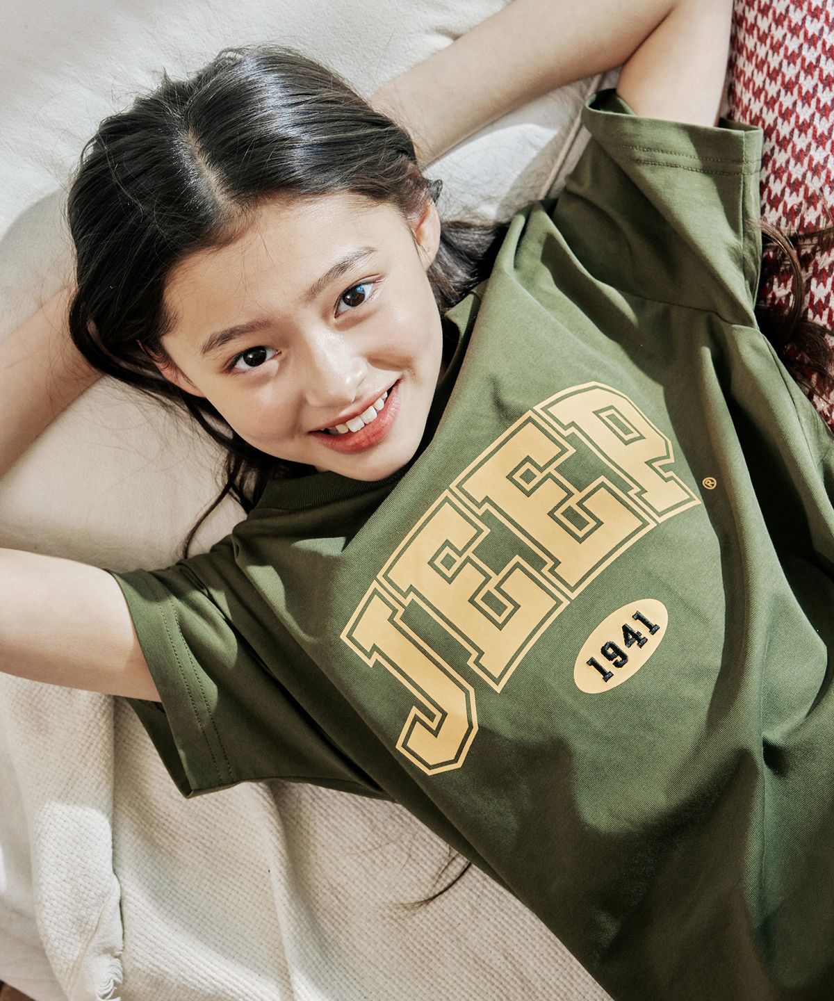 지프키즈(JEEPKIDS) JEEP 아치 빅로고 반팔 티셔츠 (KR5TSU183KH)