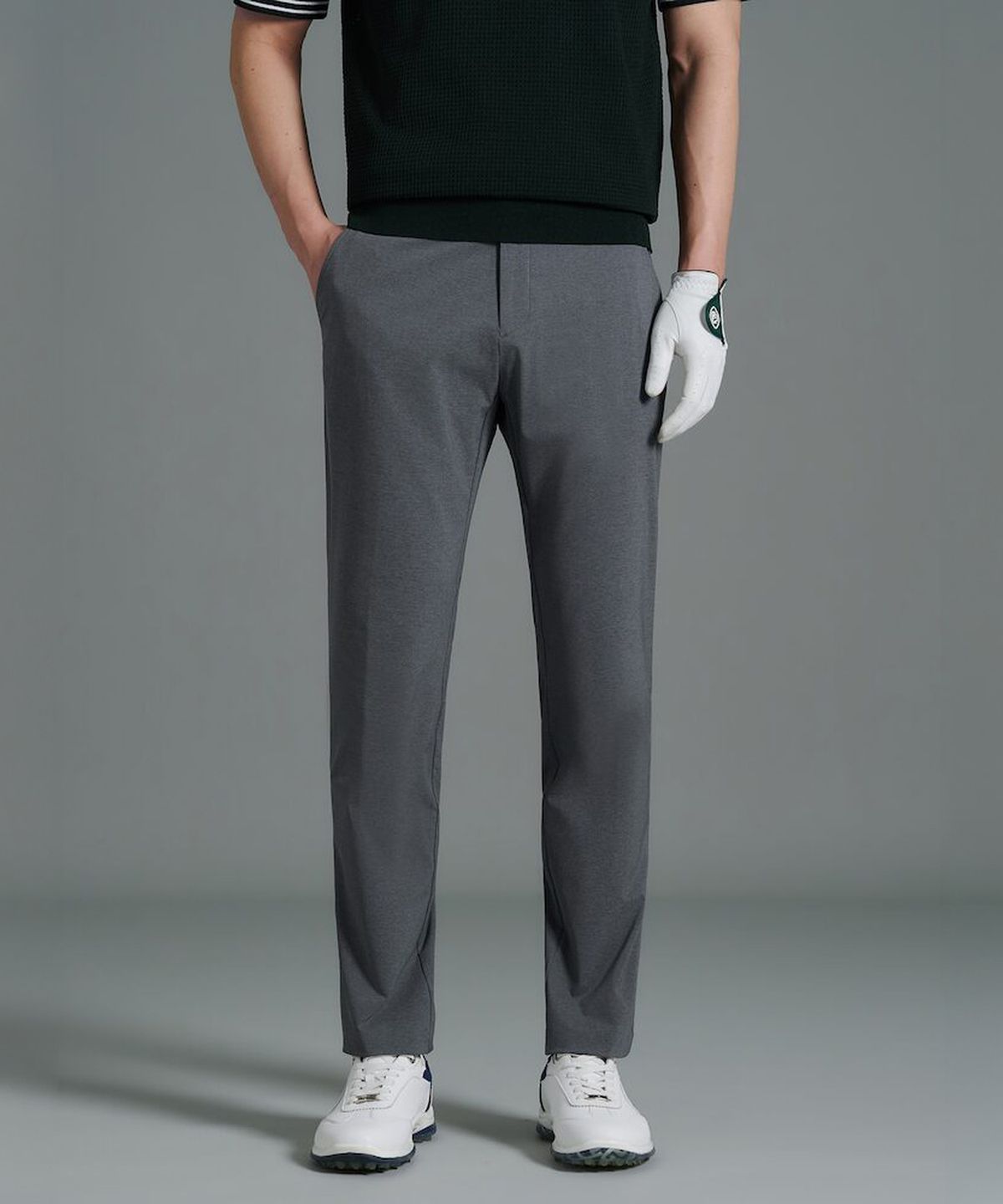빈폴골프(BEANPOLE GOLF) 남성 경량 면터치 슬림 팬츠  그레이