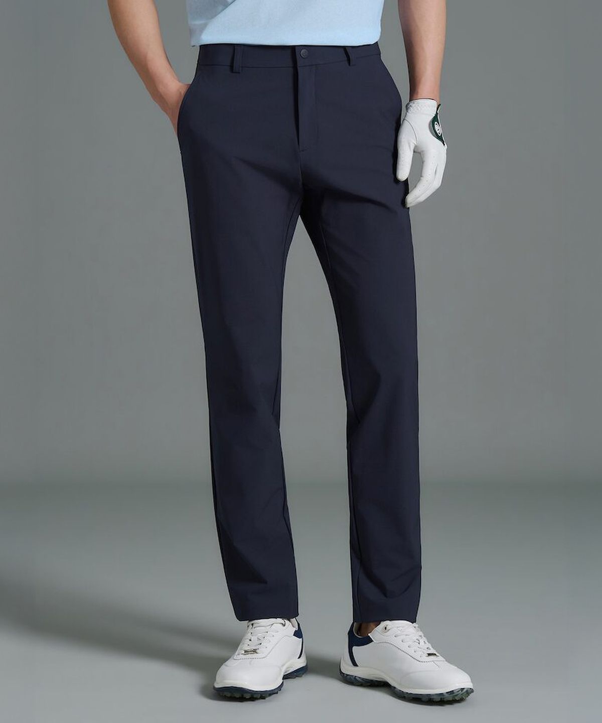 빈폴골프(BEANPOLE GOLF) 남성 경량 면터치 슬림 팬츠  네이비