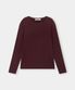 [이핏x키네토] 슬릭 울 블렌드 보트넥 탑 _버건디