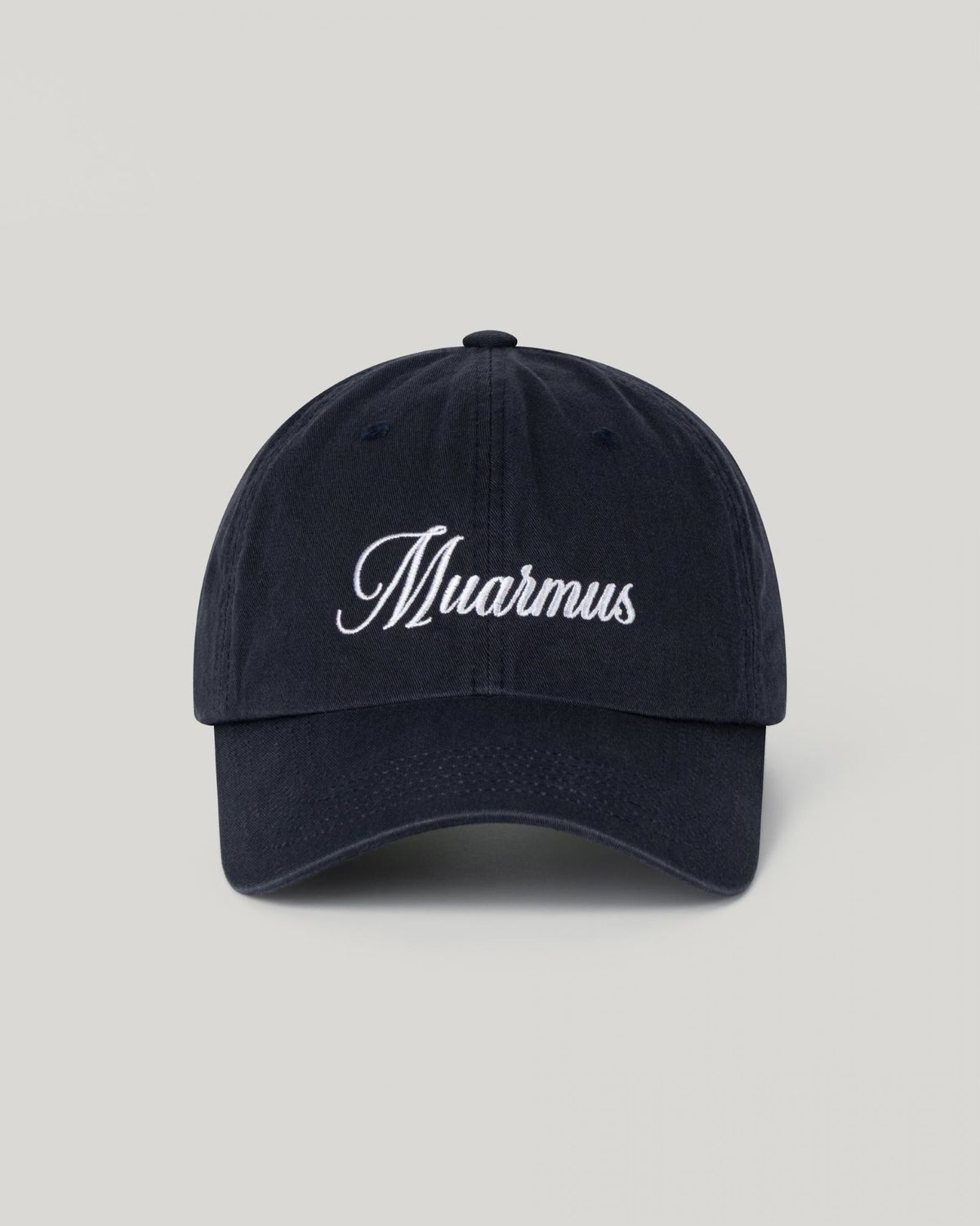 무아르무스(MUARMUS) MUARMUS Lettering Cap [Charcoal]