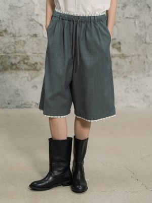 와이드 버뮤다 팬츠