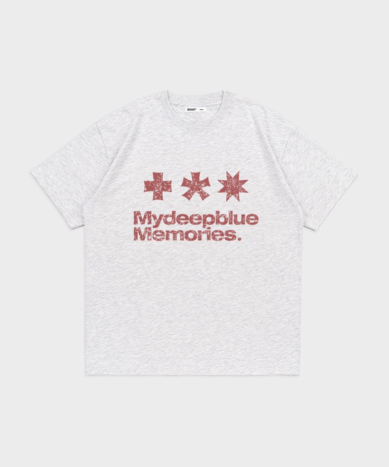 90s MM SYMBOL LOGO T-SHIRTS(LIGHT GREY)