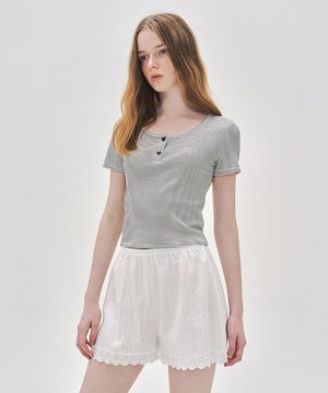 033A 앙티브 숏 슬리브 탑_블랙