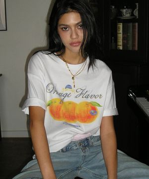 선셋 오렌지 티-화이트