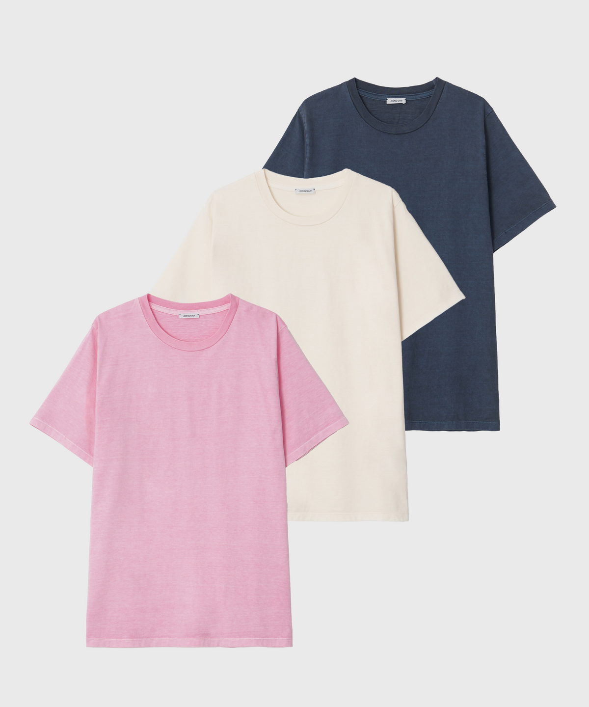 정감 스튜디오(JEONGGAM STUDIOS) Pigment Dyed T-shirts_3 color