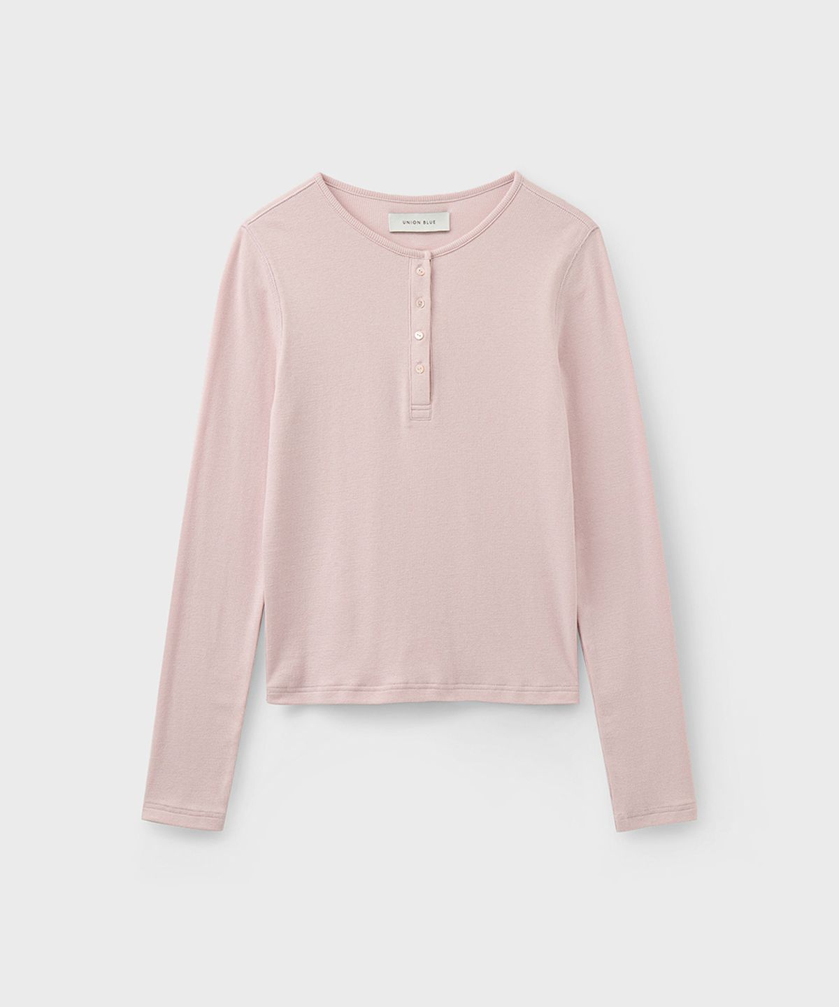 유니온블루 우먼(UNIONBLUE WOMAN) BUTTON TOP [BABY PINK]
