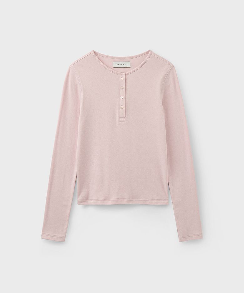 BUTTON TOP [BABY PINK]