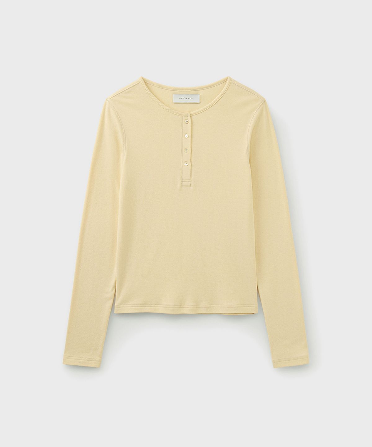 유니온블루 우먼(UNIONBLUE WOMAN) BUTTON TOP [LEMON]