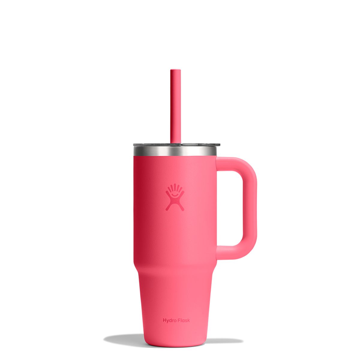 하이드로 플라스크(HYDROFLASK) 하이드로 플라스크 24온즈 709ml 올어라운드 트래블텀블러 팝스타 핑크 클리어리드