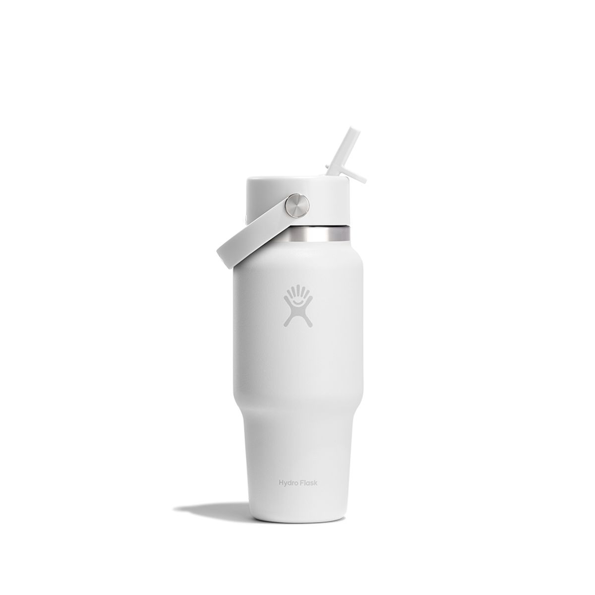 하이드로 플라스크(HYDROFLASK) 24온즈 709ml 와이드 플렉스 스트로 트래블보틀 텀블러 화이트 뉴