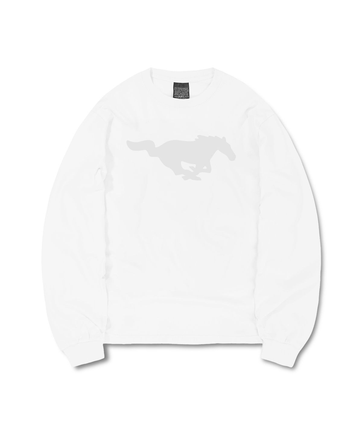 더트(DURT) FIRE HORSE LONG SLEEVE TEE (WHITE)