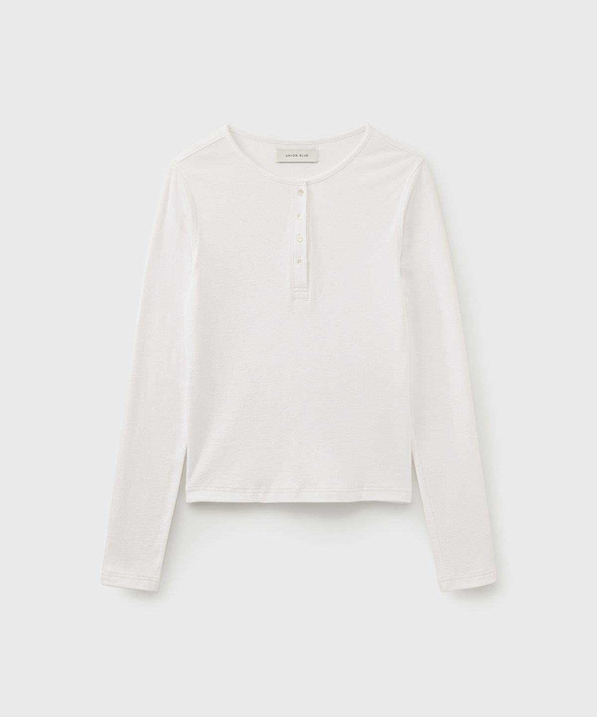 유니온블루 우먼(UNIONBLUE WOMAN) BUTTON TOP [IVORY]