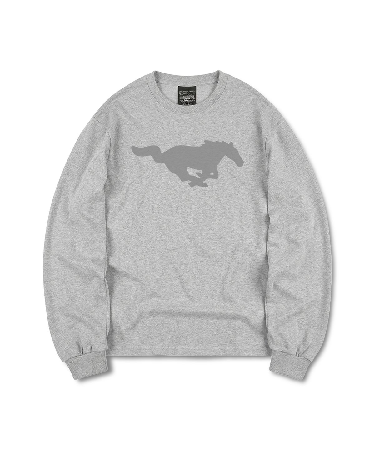 더트(DURT) FIRE HORSE LONG SLEEVE TEE (GREY)