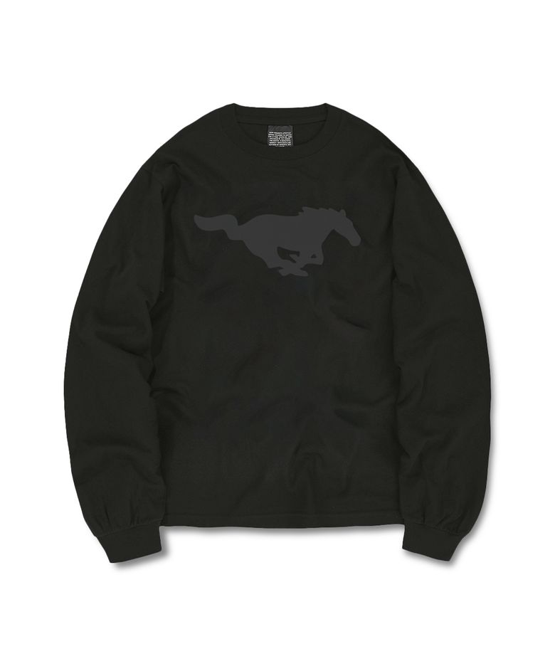 FIRE HORSE LONG SLEEVE TEE (BLACK)