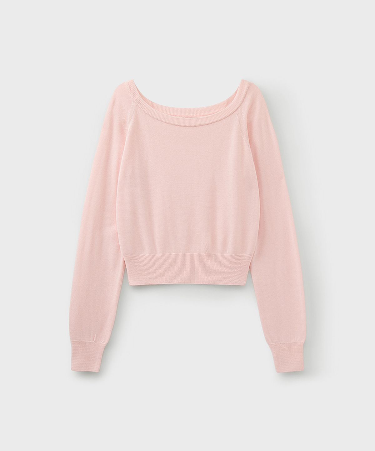 유니온블루 우먼(UNIONBLUE WOMAN) MIA OFFSHOULDER TOP [BABY PINK]