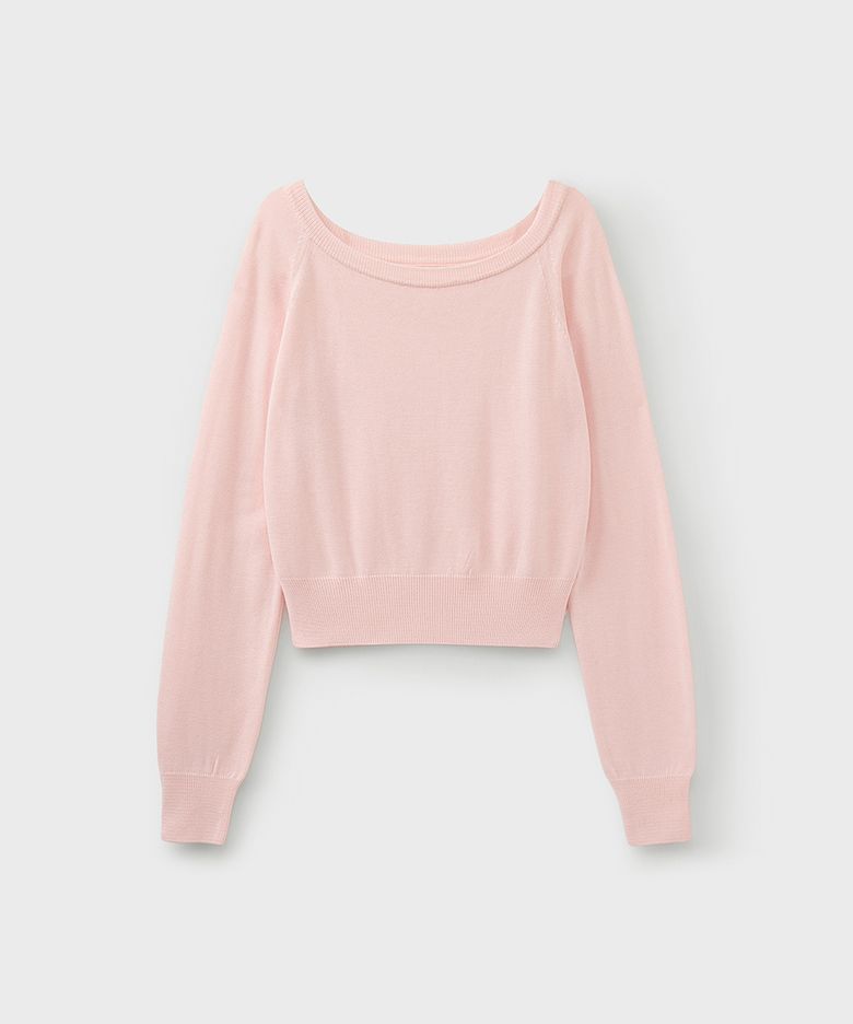MIA OFFSHOULDER TOP [BABY PINK]