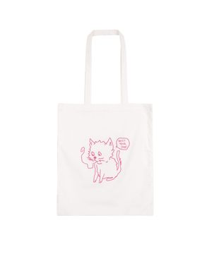Gallery Cat Eco Bag - White