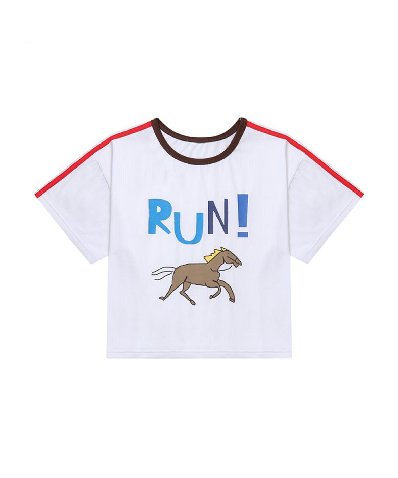 HORSE CROP MESH SS001_WHITE