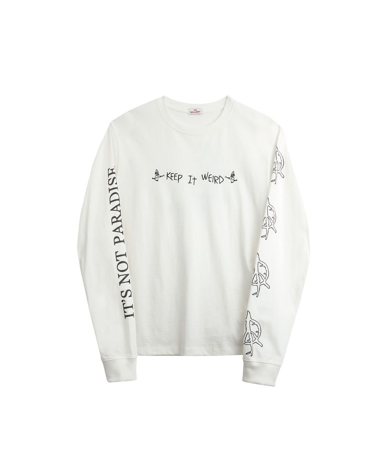 It’s Not Paradise Long Sleeve T-Shirts  - White