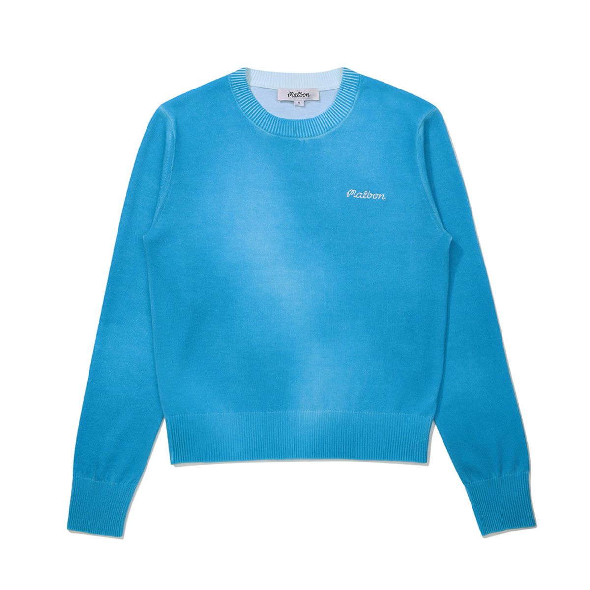 말본 골프(MALBON GOLF) 여성 다잉 DTP 라운드 니트 TEAL BLUE (WOMAN)