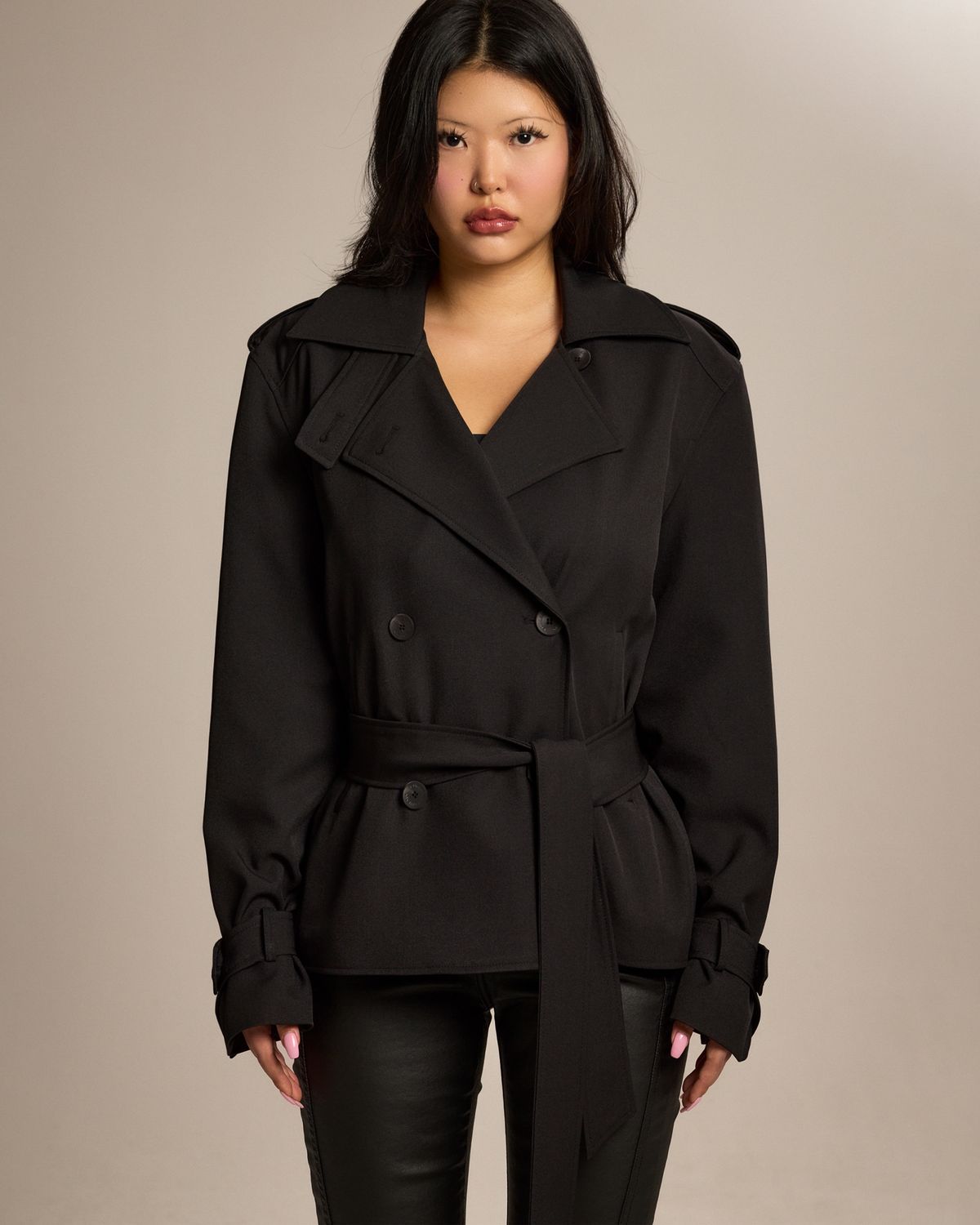 쿨시스(COOLSIS) CS CLASSIC TRENCH JACKET-026 (BLACK)