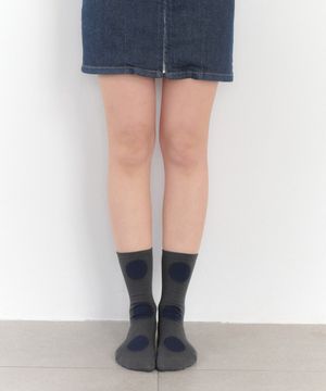 [IHM26SS34] 오버 도트 삭스 그레이