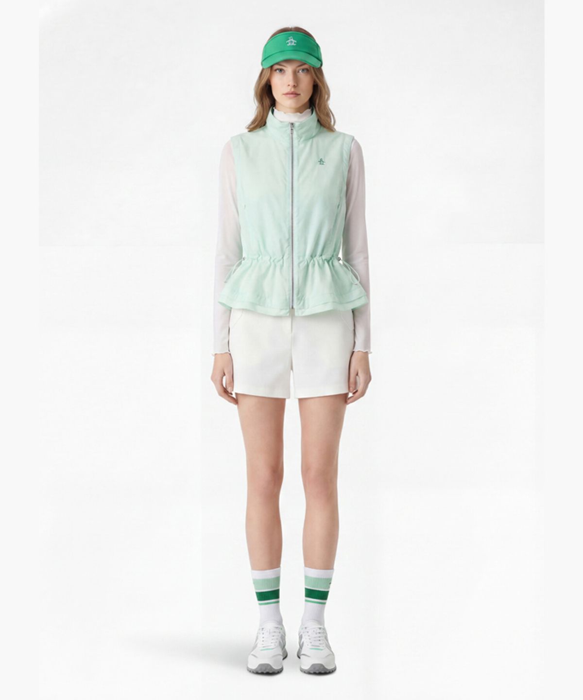 먼싱웨어(MUNSINGWEAR) 여성 썸머 베이직 반바지 화이트 MR222LSP41