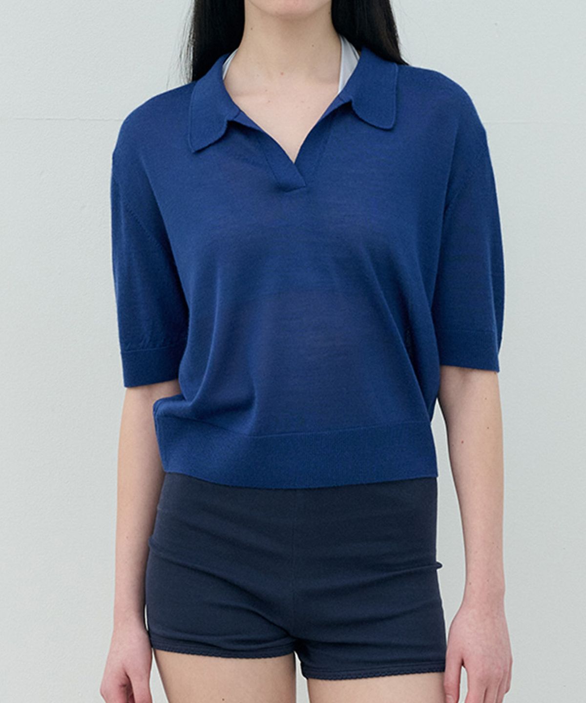 정감 스튜디오(JEONGGAM STUDIOS) Wool Blend Open Collar Knit_3 color