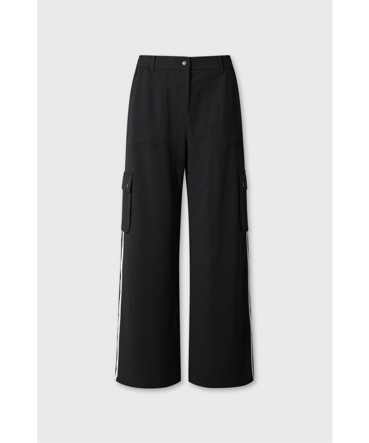 왁(WAAC) Women Stripe wide pants WWPNM26207BKX