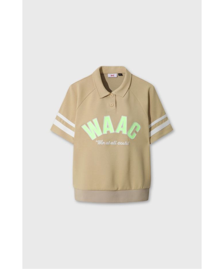 Women Logo Loose Fit Polo Sweatshirt WWTCM26302BEX