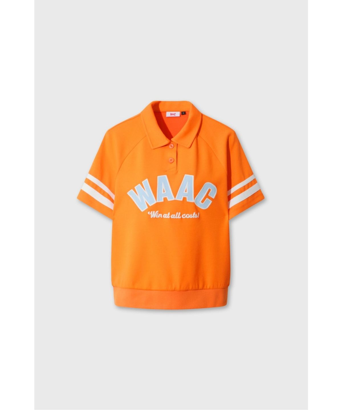 왁(WAAC) Women Logo Loose Fit Polo Sweatshirt WWTCM26302ORX