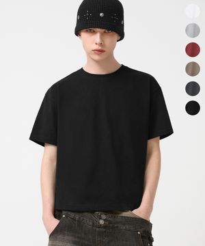 [기획](건조기가능) 에센셜 CP 이중지 크롭 반팔티_6color