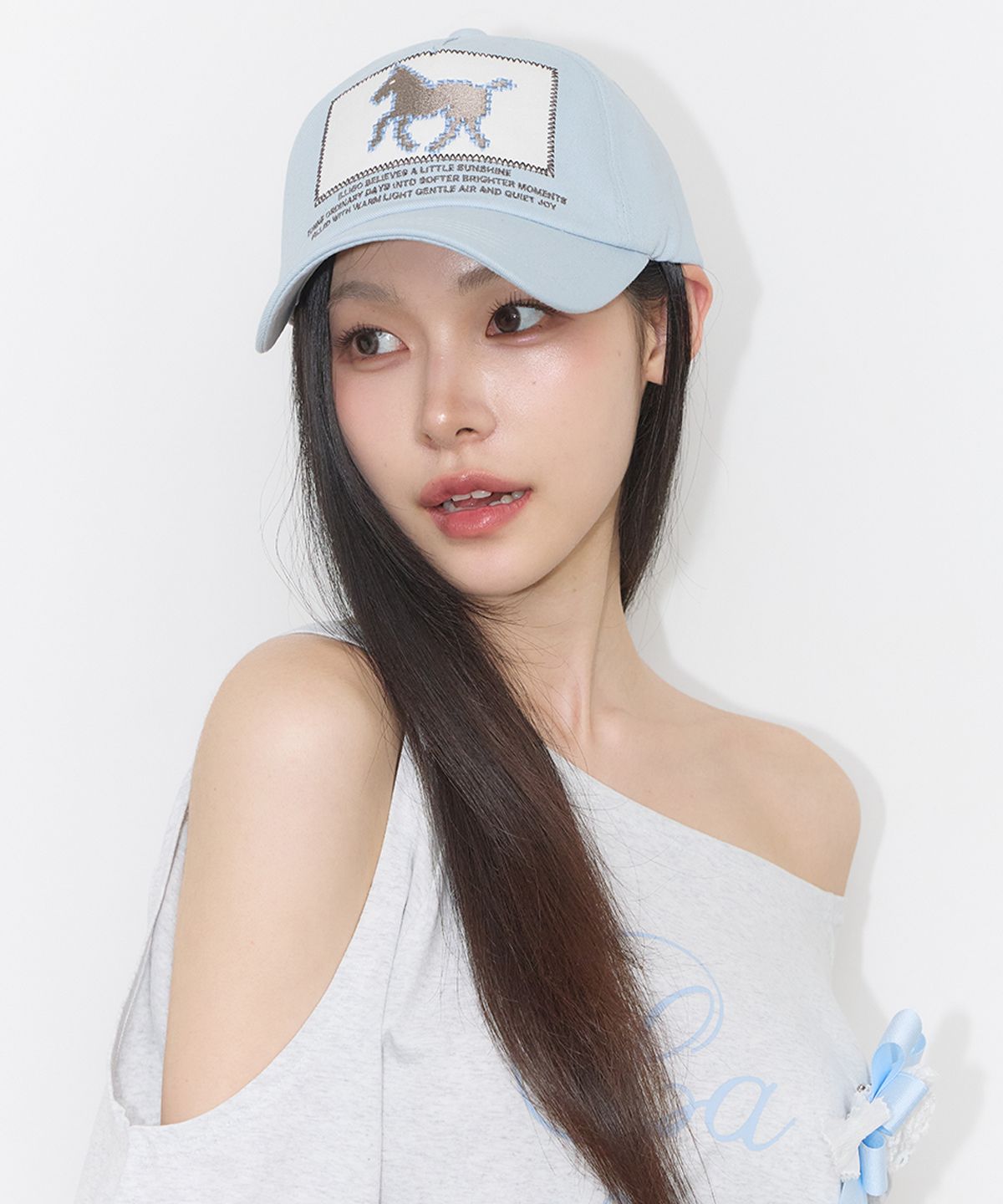 일리고(ILLIGO) 포니 패치 볼 캡 블루