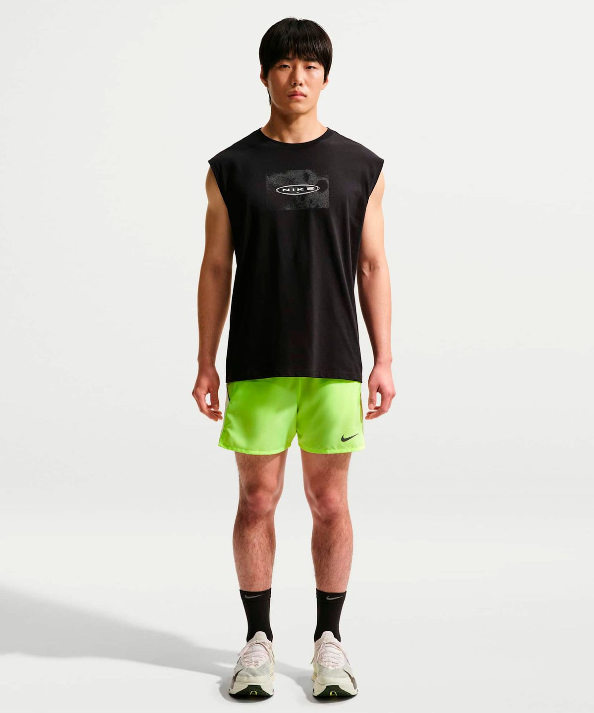 나이키(NIKE) 마일러 드라이 핏 5인치 브리프 라인드 러닝 쇼츠 M - 볼트 아이스:배얼리 볼트 / IF2061-737