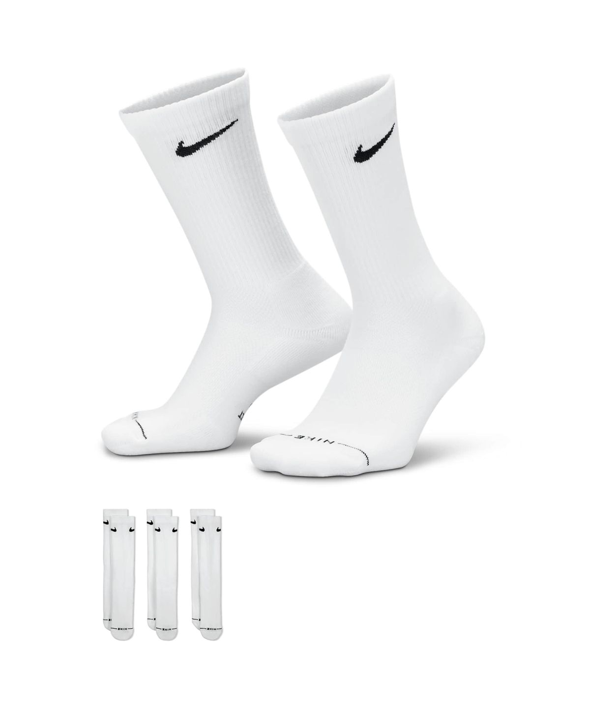나이키(NIKE) 에브리데이 엘리베이티드 크루 삭스(3켤레) - 멀티컬러 / HQ4335-901