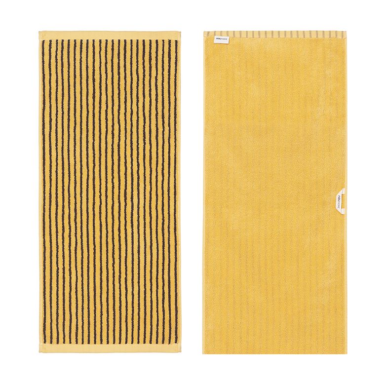 오키드 스트라이프 페이스타월 Yellow