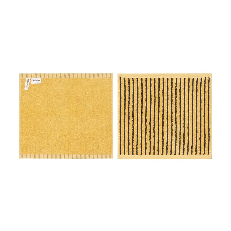오키드 스트라이프 핸드타월 Yellow