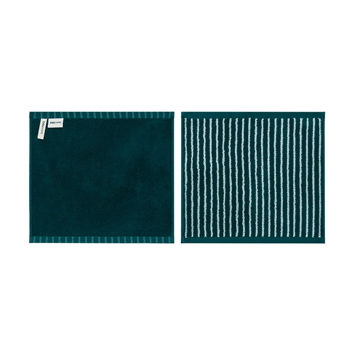 나우(nau) 오키드 스트라이프 핸드타월 Green