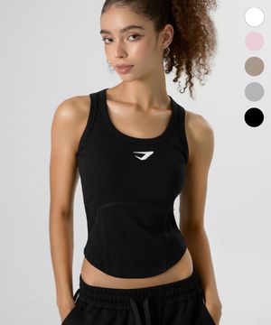 우먼스 시그니처 로고 절개 슬리브리스_5color